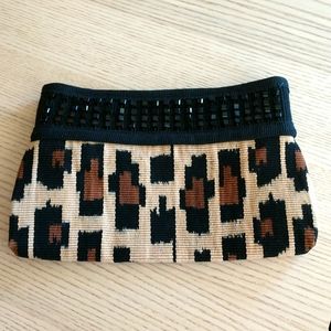 Cojolya Association Leopard Clutch Handbag Women's Kilim Handmade Purse Bag